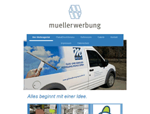 Tablet Screenshot of muellerwerbung.com
